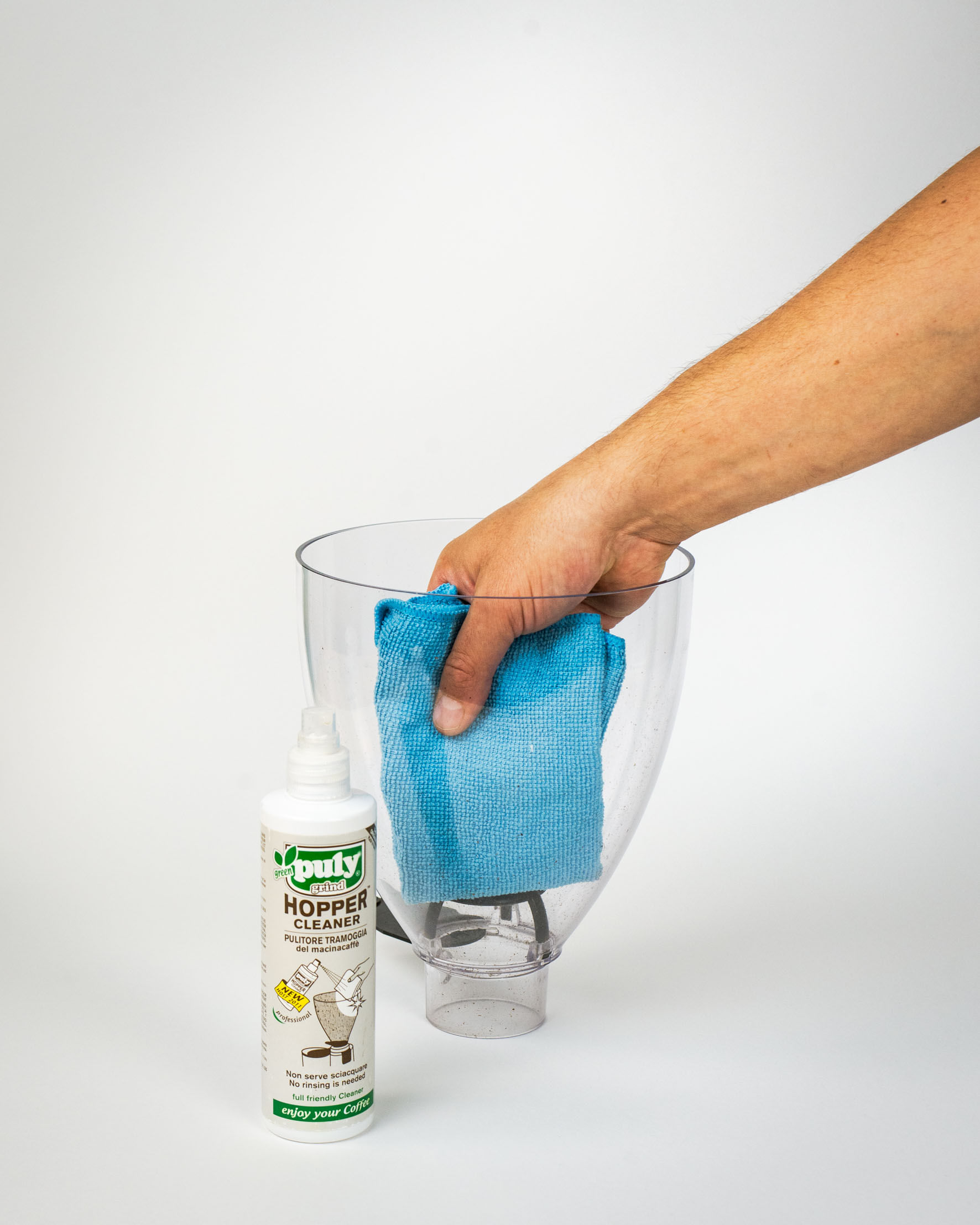 Puly Hopper Cleaning technic