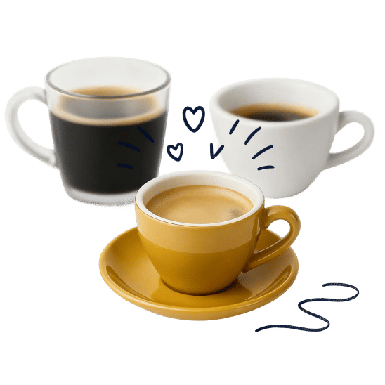 Il caffè non si beve solo. Si guarda.